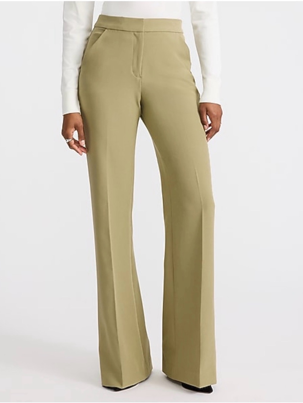 NWT Express Editor Signature Stretch High Waisted Flare Trouser